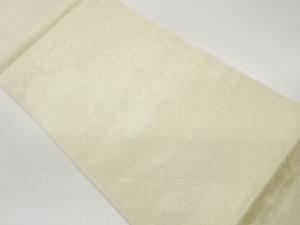 万寿菊に芝模様織出し夏用袋帯